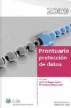 prontuario de proteccion de datos 2009-9788482357799