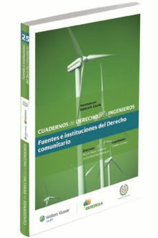 cuadernos de derecho para ingenieros num. 25 fuentes e instituciones del derecho comunitario-carmen alonso-9788490203699