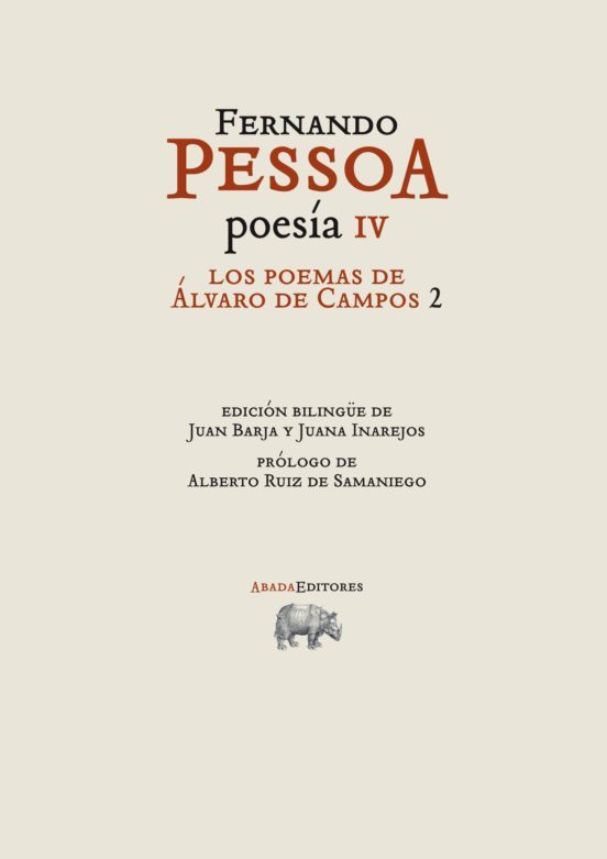 Portada de POESIA IV  LOS POEMAS DE ALVARO DE CAMPO