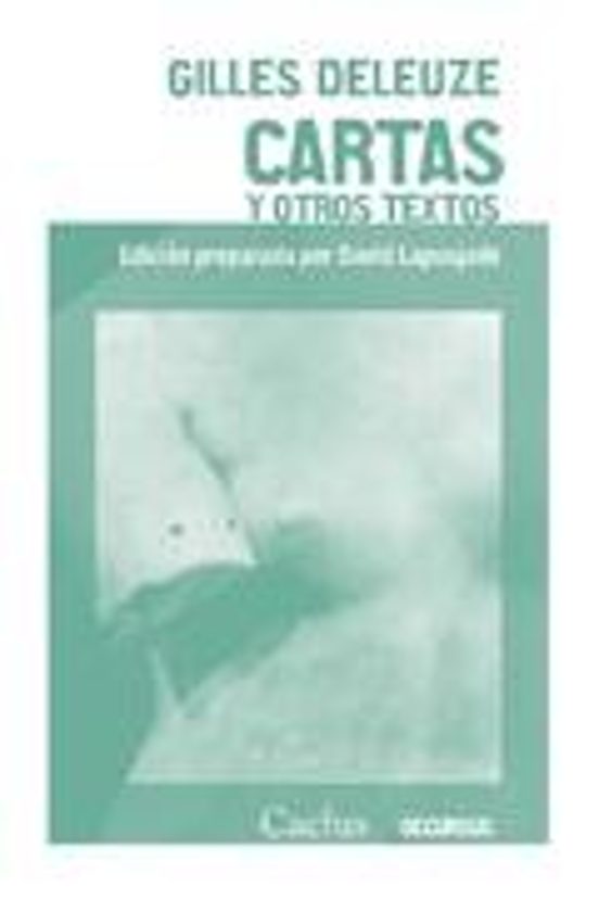 Portada de CARTAS Y OTROS TEXTOS de DELEUZE GILLES