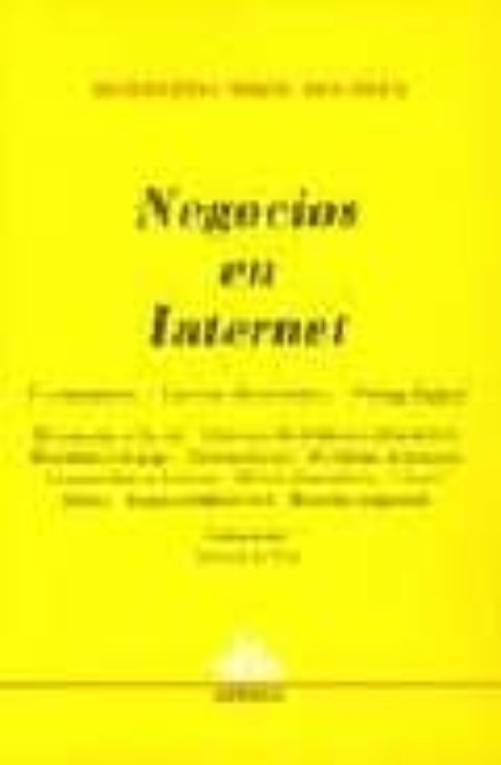 Portada de Negocios En Internet. E-Comerce. Correo Electronico. Firma Digital.