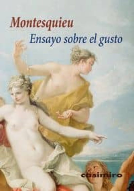 Portada de ENSAYO SOBRE EL GUSTO de MONTESQUIEU