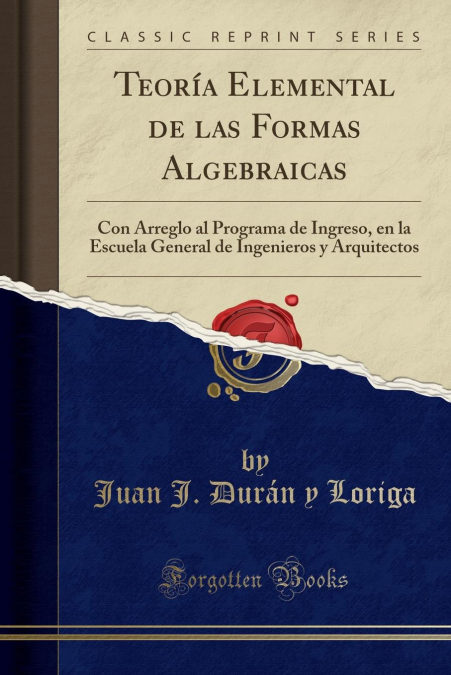 Teoría Elemental De Las Formas Algebraicas Descargar Epub Teoría Elemental De Las Formas Algebraicas Descargar Epub