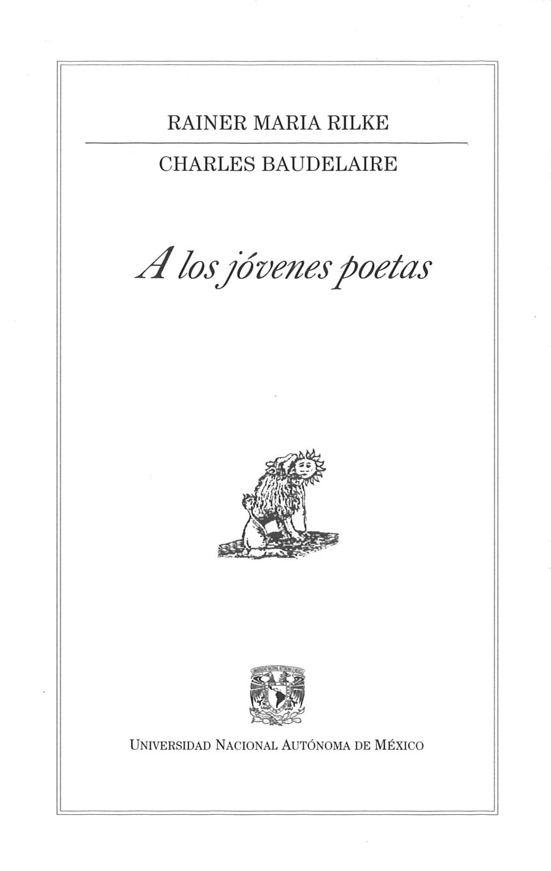 A Los Jovenes Poetas por Rainer Maria Rilke