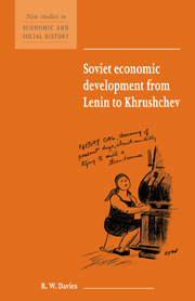 Soviet Economic Developement From Lenin To Khrushchev por R.w. Davies