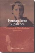 Pensamiento Y Palabra: En Recuerdo De Maria Zambrano (1904-1991) por Jose Luis Mora Garica