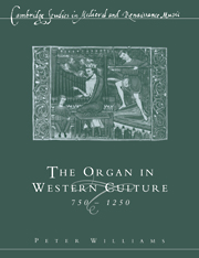 Organ In Western Culture 750-1250 por Peter Williams