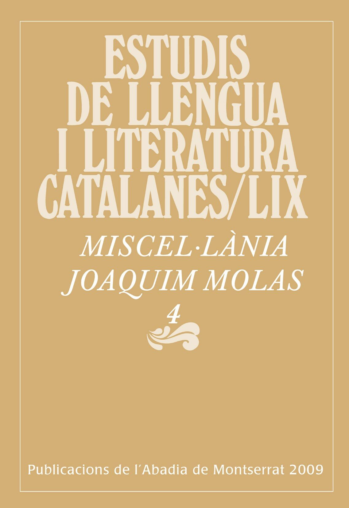 Miscel.lania Jaoquim Molas por Vv.aa.