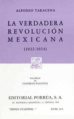 Alfonso Taracena La Verdadera Revolucion Mexicana Pdf