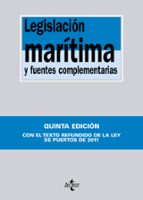 legislacion maritima y fuentes complementarias-9788430954629 legislacion maritima y fuentes complementarias-9788430954629