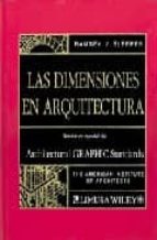 Libros digitales gratis para descargar Las dimensiones en arquitectura
