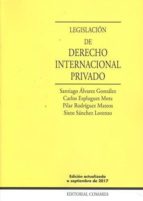 legislación de derecho internacional privado-santiago alvarez gonzalez-9788490455449 legislación de derecho internacional privado-santiago alvarez gonzalez-9788490455449