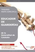 educador de guarderias de la generalitat de cataluña. temario par te especifica-9788499373249 educador de guarderias de la generalitat de cataluña. temario par te especifica-9788499373249