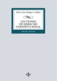 Descarga gratuita de libros electrónicos en formato pdf LECCIONES DE DERECHO CONSTITUCIONAL de MARIA LUISA BALAGUER CALLEJON 9788430983209