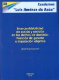 intercambiabilidad de accion y omision en los delitos de dominio: posicion de garante e imputacion objetiva-jaime requena juliani-9788497722919 intercambiabilidad de accion y omision en los delitos de dominio: posicion de garante e imputacion objetiva-jaime requena juliani-9788497722919