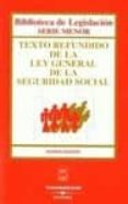 texto refundido de la ley general de la seguridad social (9ª ed.)-9788447021529 texto refundido de la ley general de la seguridad social (9ª ed.)-9788447021529