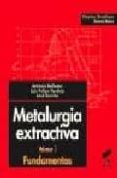 metalurgia extractiva: fundamentos (vol. i)-antonio ballester-jose sancho-luis felipe verdeja-9788477388029 metalurgia extractiva: fundamentos (vol. i)-antonio ballester-jose sancho-luis felipe verdeja-9788477388029