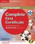 complete first certificate: student s book with answers with cd-r om-9788483237229 complete first certificate: student s book with answers with cd-r om-9788483237229