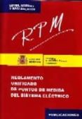 reglamento unificado de puntos de medida del sistema electrico: r pm-9788496275829 reglamento unificado de puntos de medida del sistema electrico: r pm-9788496275829