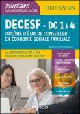 DECESF - DF 1 À 4 - DIPLÔME D'ÉTAT DE CONSEILLER EN ÉCONOMIE SOCIALE FAMILIALE  (edición en francés)