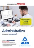 administrativo de la comunidad de madrid. temario volumen 3-9788414219539 administrativo de la comunidad de madrid. temario volumen 3-9788414219539