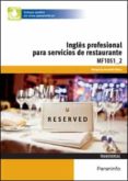 inglés profesional para restaurante (mf1051_2)-margarita gandullo recio-9788428325639 inglés profesional para restaurante (mf1051_2)-margarita gandullo recio-9788428325639