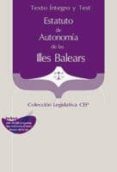 estatuto de autonomia de las illes balears. texto integro y test (coleccion legislativa cep) (2ª ed)-9788468119939 estatuto de autonomia de las illes balears. texto integro y test (coleccion legislativa cep) (2ª ed)-9788468119939