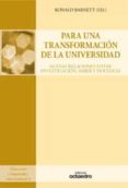 para una transformacion de la universidad-ronald barnett-9788480639439 para una transformacion de la universidad-ronald barnett-9788480639439