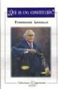 ¿que es una constitucion?-ferdinand lassalle-9789706330239 ¿que es una constitucion?-ferdinand lassalle-9789706330239