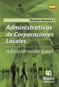 administrativos de corporaciones locales: temario (vol. 2)-9788416963249 administrativos de corporaciones locales: temario (vol. 2)-9788416963249