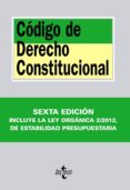 codigo de derecho constitucional (6º ed.) incluye la ley organica 2/2012 de estabilidad presupuestaria-9788430955749 codigo de derecho constitucional (6º ed.) incluye la ley organica 2/2012 de estabilidad presupuestaria-9788430955749