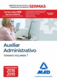 auxiliar administrativo del servicio de salud de la comunidad de madrid. temario volumen 1-9788414218259 auxiliar administrativo del servicio de salud de la comunidad de madrid. temario volumen 1-9788414218259