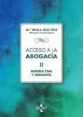 acceso a la abogacía: volumen ii. materia civil y mercantil-mª paula diaz pita-9788430975259 acceso a la abogacía: volumen ii. materia civil y mercantil-mª paula diaz pita-9788430975259