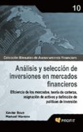 analisis y seleccion de inversiones en mercados financieros-manuel moreno-9788496998759 analisis y seleccion de inversiones en mercados financieros-manuel moreno-9788496998759