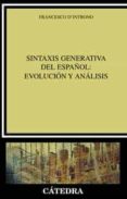 sintaxis generativa del español: evolucion y analisis-9788437618869 sintaxis generativa del español: evolucion y analisis-9788437618869