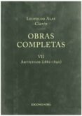 obras completas vii: articulos (1882-1890)-leopoldo alas clarin-9788484590569 obras completas vii: articulos (1882-1890)-leopoldo alas clarin-9788484590569