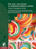 que quan i com ensenyar les competencies basiques a primaria-antoni zabala-9788499800769 que quan i com ensenyar les competencies basiques a primaria-antoni zabala-9788499800769