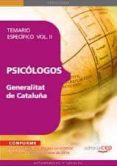 psicologos de la generalitat de cataluña. temario especifico vol . ii.-donato vargas fernandez-9788468118079 psicologos de la generalitat de cataluña. temario especifico vol . ii.-donato vargas fernandez-9788468118079