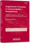 legislación procesal y comunidades autónomas-ricardo juan sanchez-9788490149379 legislación procesal y comunidades autónomas-ricardo juan sanchez-9788490149379