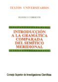 introduccion a la gramatica comparada del semitico meridional-federico et al. corrientes-9788400075699 introduccion a la gramatica comparada del semitico meridional-federico et al. corrientes-9788400075699