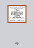 materiales de derecho social comunitario-lourdes melendez morillo-velarde-ana isabel perez campos-9788430954599 materiales de derecho social comunitario-lourdes melendez morillo-velarde-ana isabel perez campos-9788430954599