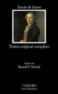 teatro original completo-tomas de iriarte-9788437626499 teatro original completo-tomas de iriarte-9788437626499
