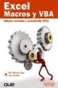 excel: macros y vba (edicion revisada y actualizada 2010)-bill jelen-tracy syrstad-9788441526099 excel: macros y vba (edicion revisada y actualizada 2010)-bill jelen-tracy syrstad-9788441526099