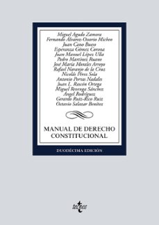 Libro pdf gratis para descargar MANUAL DE DERECHO CONSTITUCIONAL 9788430982509  in Spanish de 