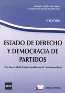 Descargar ESTADO DE DERECHO Y DEMOCRACIA DE PARTIDOS 5ª ED. gratis pdf - leer online