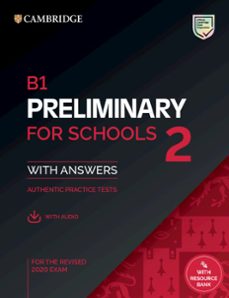 Descarga gratuita de archivos ebook en pdf. B1 PRELIMINARY FOR SCHOOLS 2 STUDENT`S BOOK WITH ANSWERS WITH AUDIO WITH RESOURC de 