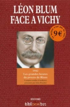 Leon Blum Face A Vichy De J Bracher Casa Del Libro