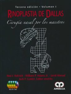 Descarga gratuita de libros de texto pdfs. RINOPLASTIA DE DALLAS: CIRUGIA NASAL POR LOS MAESTROS (2 VOLS.) (3ª ED.) de JACK GUNTER, ROD ROHRICH, ADAMS