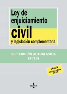Descargar LEY DE ENJUICIAMIENTO CIVIL Y LEGISLACION COMPLEMENTARIA gratis pdf - leer online