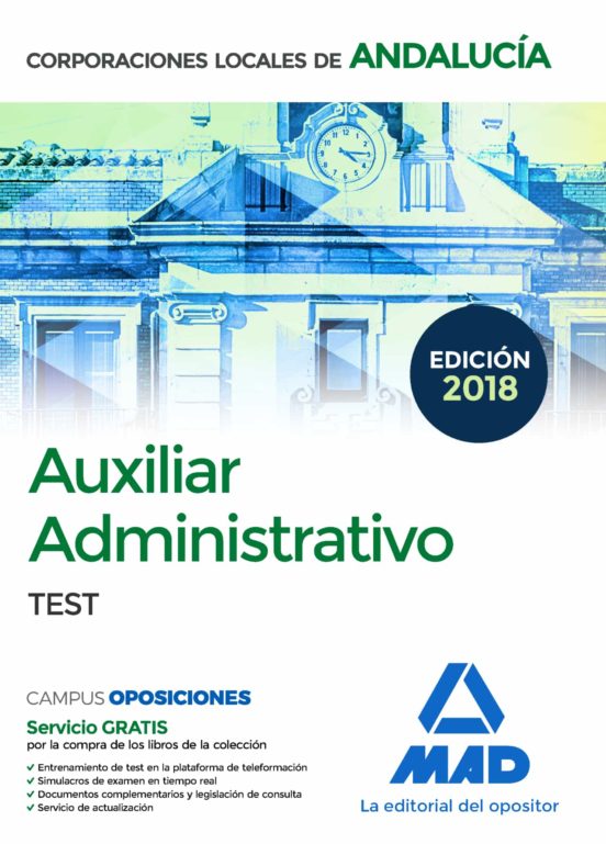 AUXILIAR ADMINISTRATIVO DE CORPORACIONES LOCALES DE ANDALUCÍA. TEST